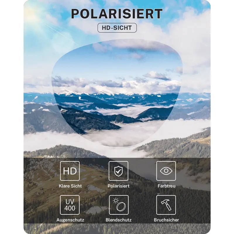 🎉Letzter Tag 49% Rabatt🔥Polarisierte Überbrillen-Sonnenbrille