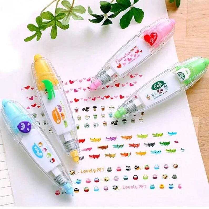 🔥 Black Friday Sale 49% Off - Cute Animals Press Type Decorative Pen