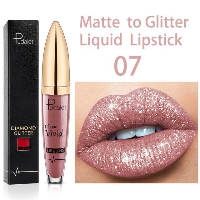 🎅Christmas PRE SALE -50% OFF🎅Diamond Lip Gloss Matte To Glitter Liquid Lipstick Waterproof-Buy 2 Get EXTRA 10% OFF