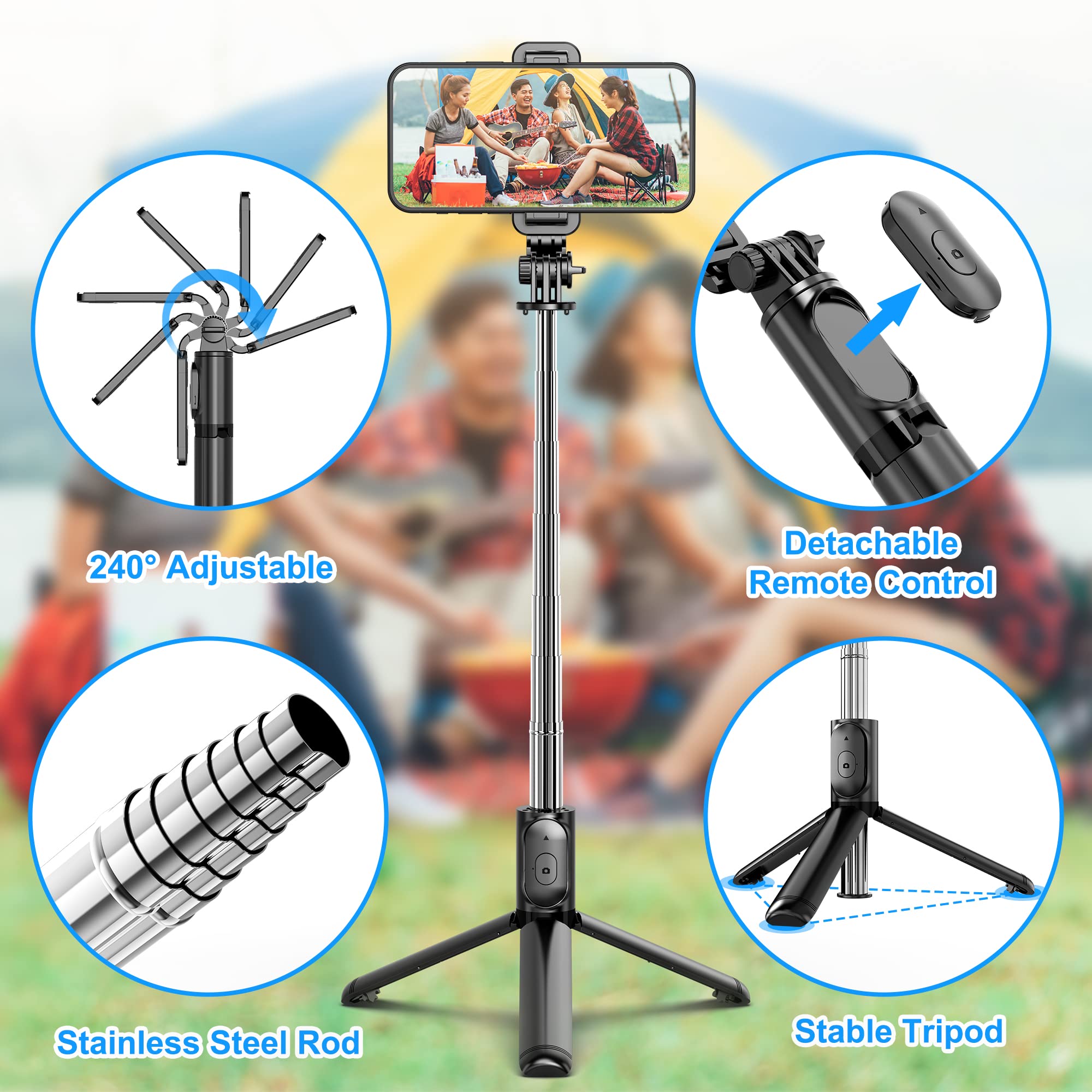 Last Day Promotion SAVE 49% OFF🔥Portable Wireless Bluetooth Selfie Stick