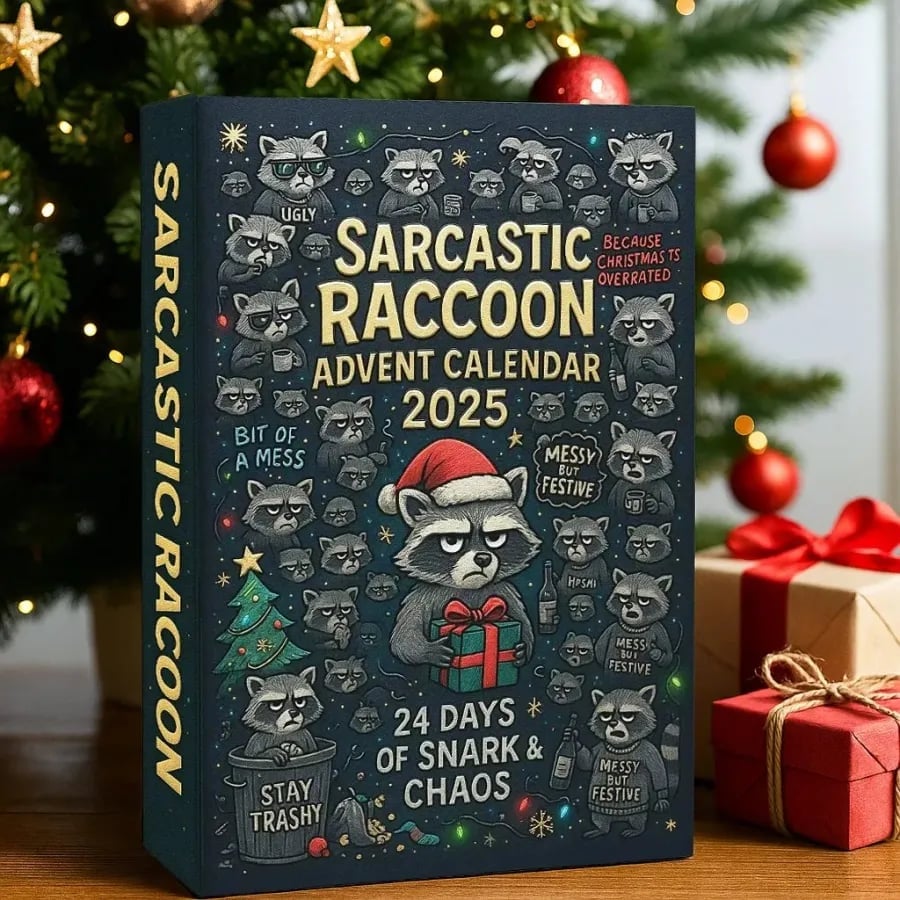 🔥Last Day 50% OFF -🎄Sarcastic Raccoon Advent Calendar 2025