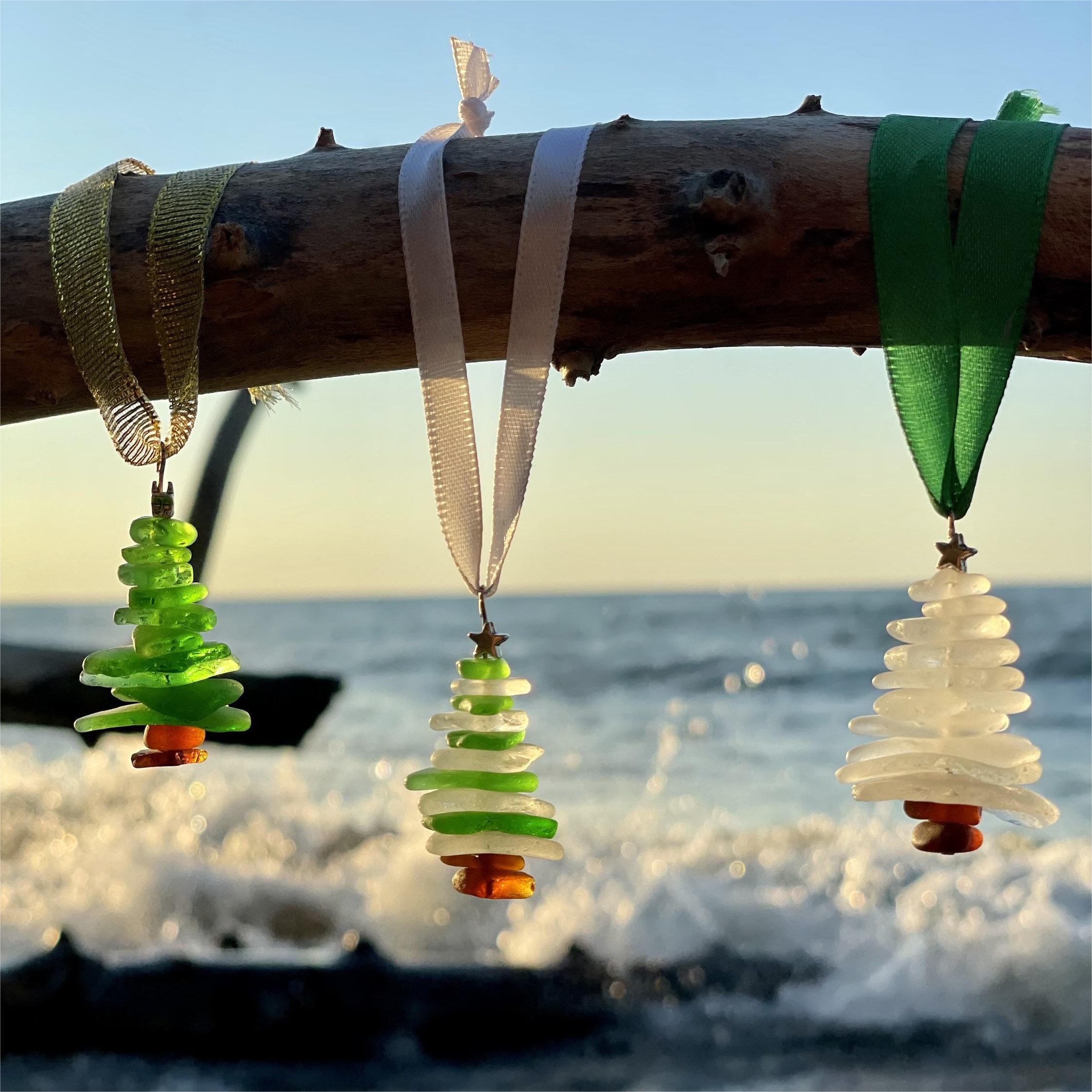 (🎄EARLY CHRISTMAS SALE - 50% OFF) 🎁Lake Erie Sea Glass Christmas Tree Ornament