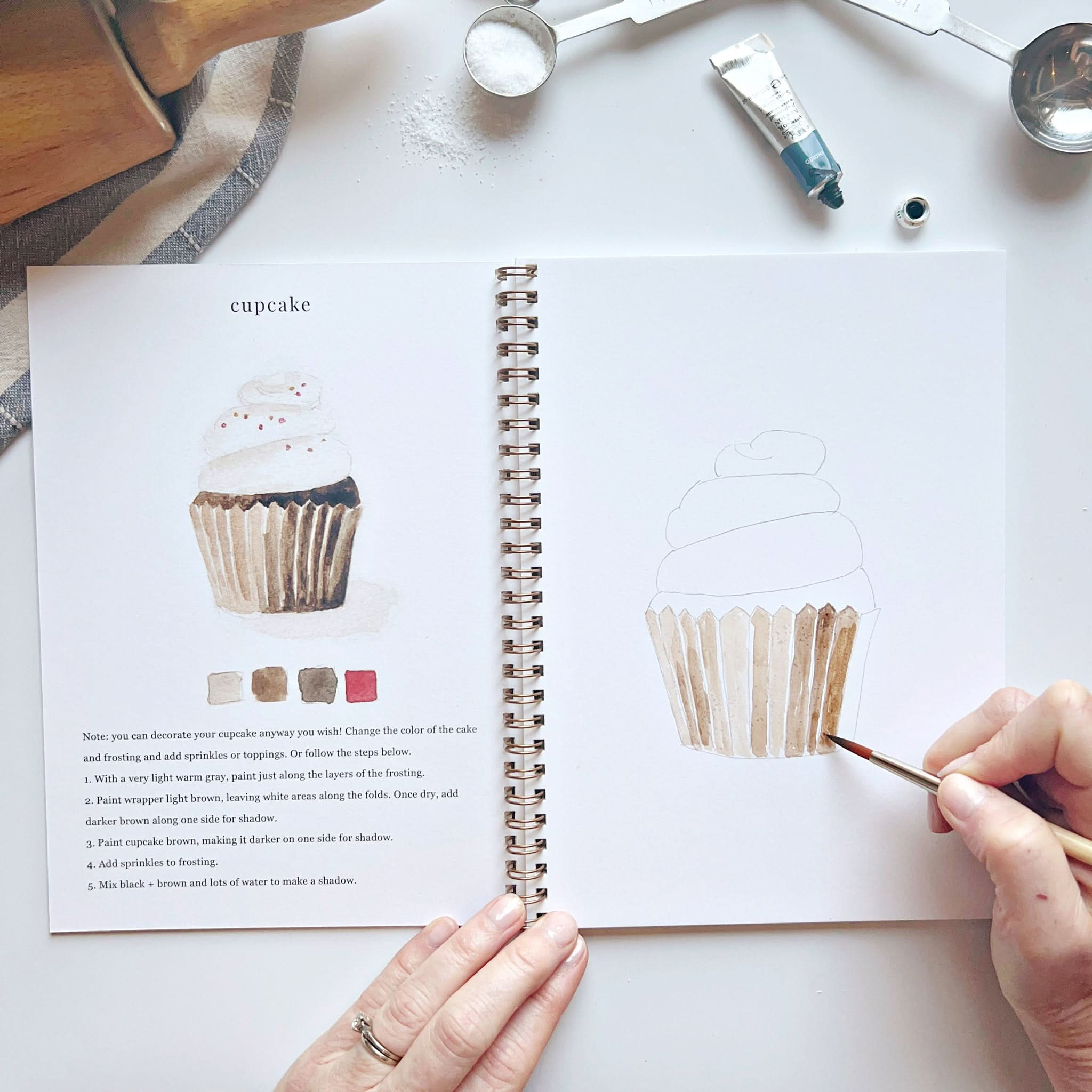 🍪Baking Watercolor Workbook