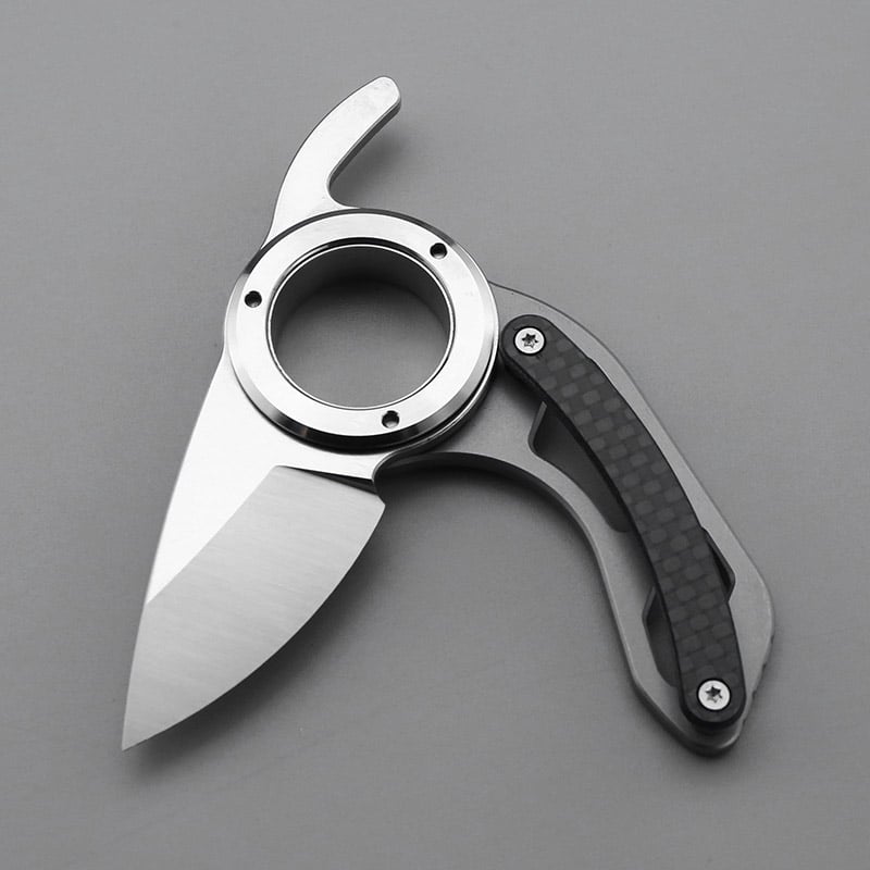 🎁TikTok Last Day Sale - 70% OFF🎉Mini G10 Handle Outdoor Folding Steel Ring Camping Knife