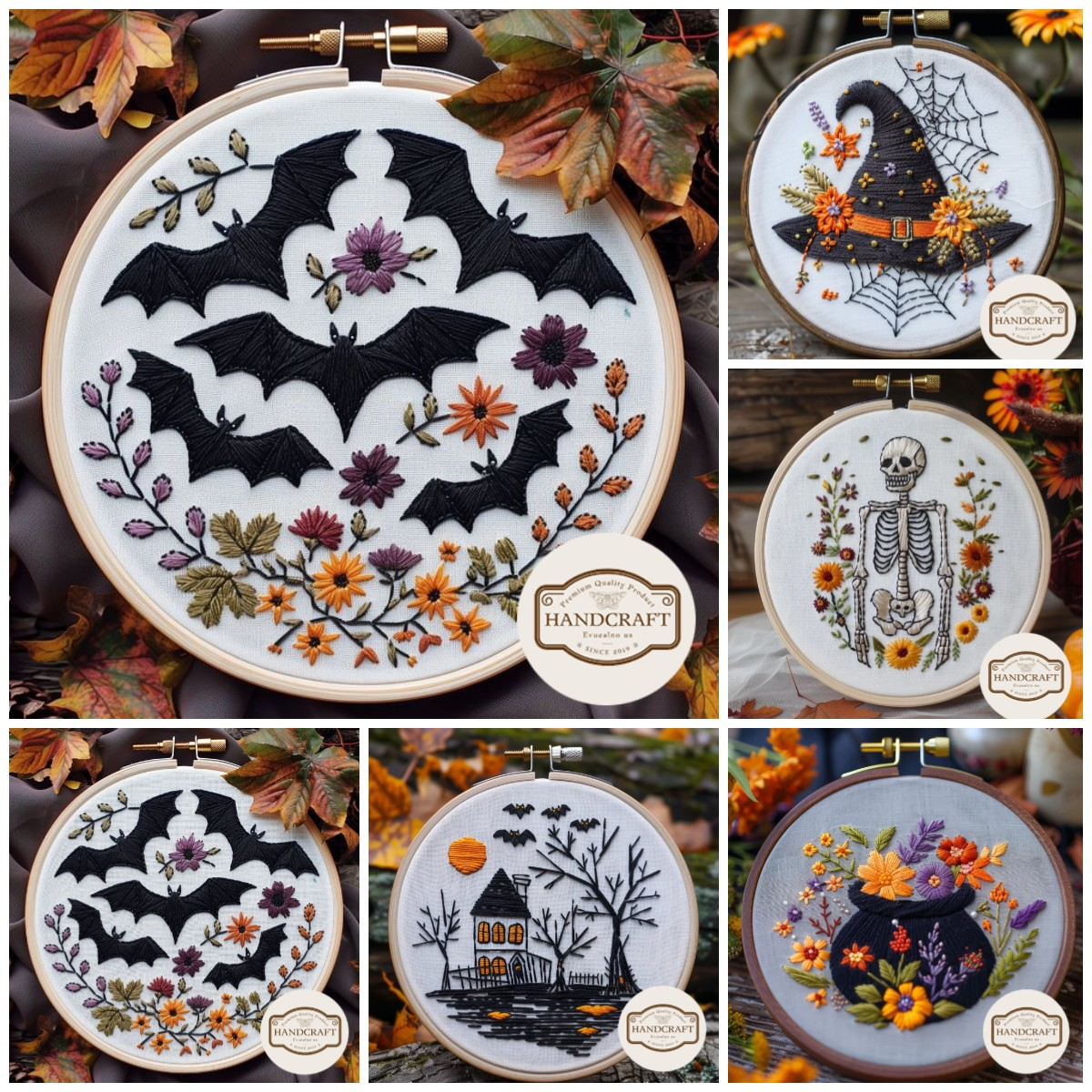 🔥Early Halloween Promotion !!! - Halloween Embroidery KIT [ Buy 2 save 15% ]