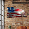 💕Handmade American Flag With Soldiers “All Gave Some Some Gave All” Veteran Patriotic Metal Wall Art