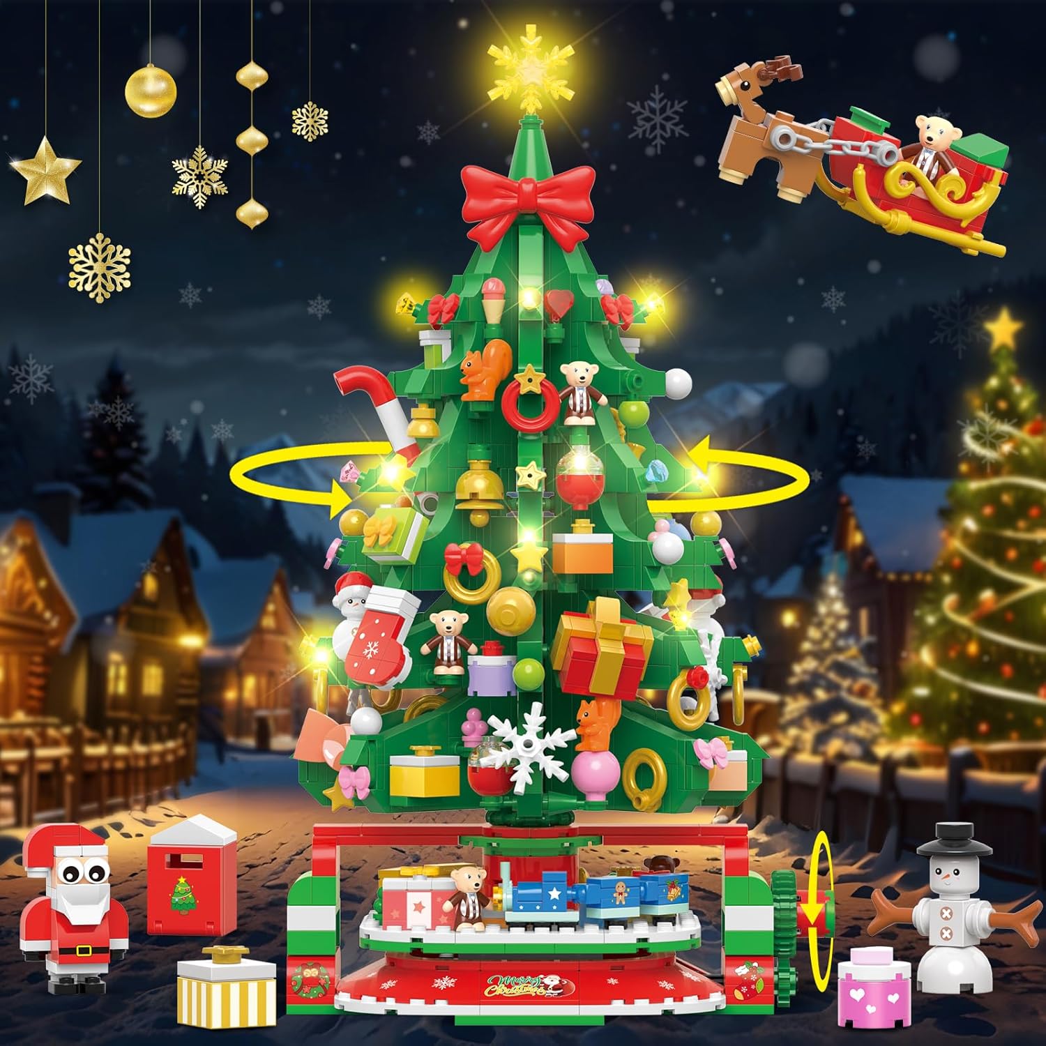 🔥Last Day Promotion 48% OFF-🎁-Advent Calendar 2024 Christmas Tree Building Set