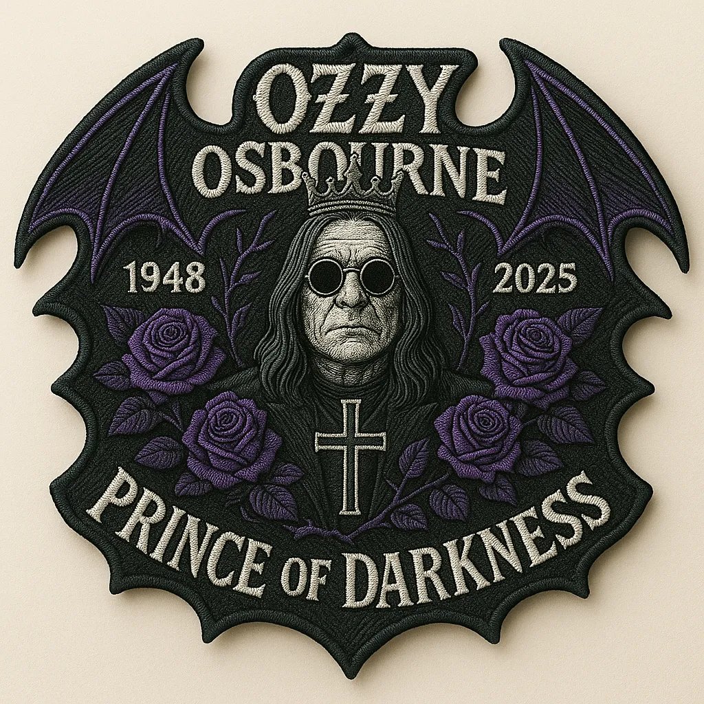 Ozzy Osbourne 1948–2025 Memorial Patch