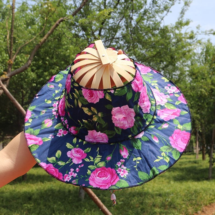 🎁TikTok Last Day Sale - 70% OFF🎉2 in 1 Portable Bamboo Sun Hat for Women