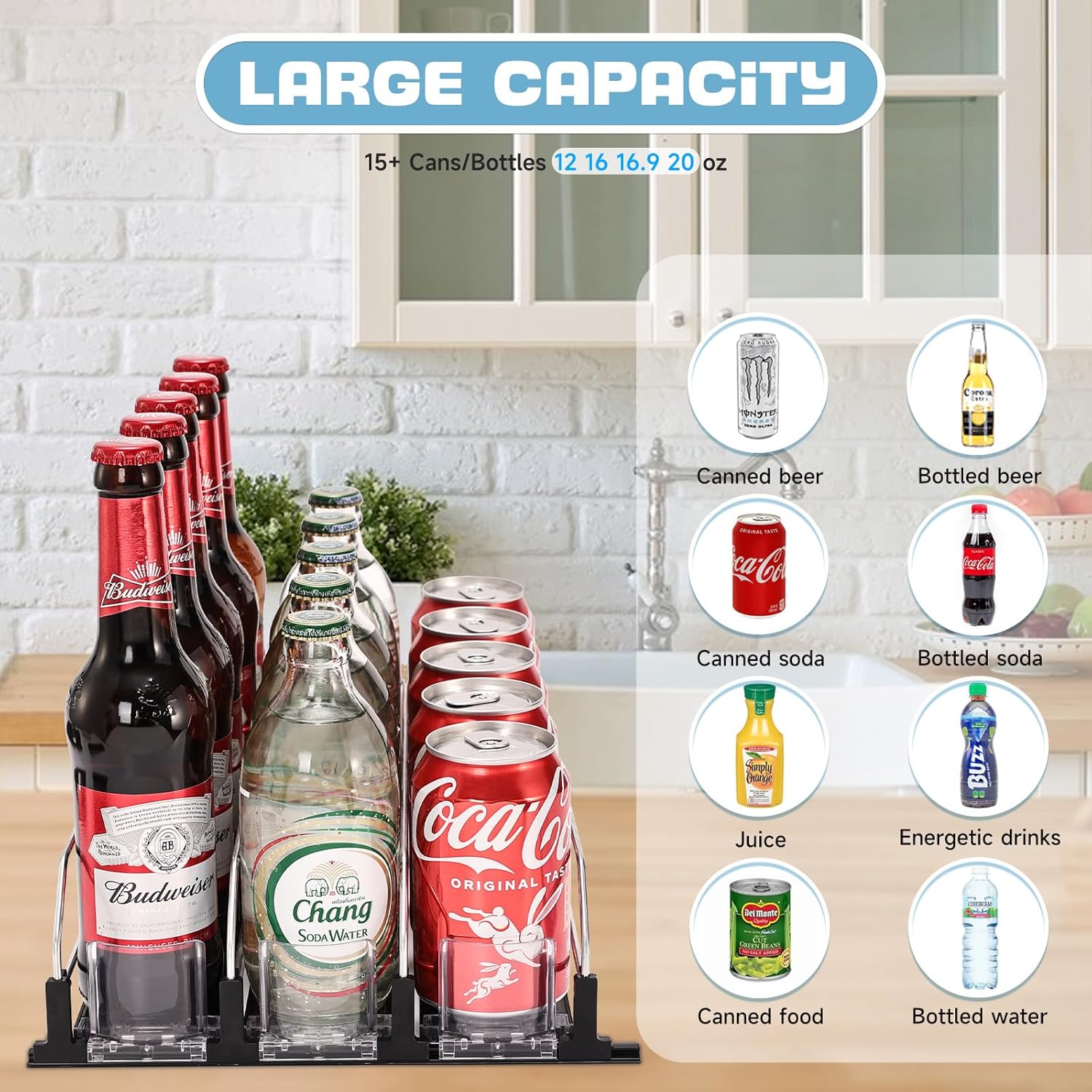 🔥Last Day Promotion - 70% OFF🎁🥤Drink Organizer for Fridge