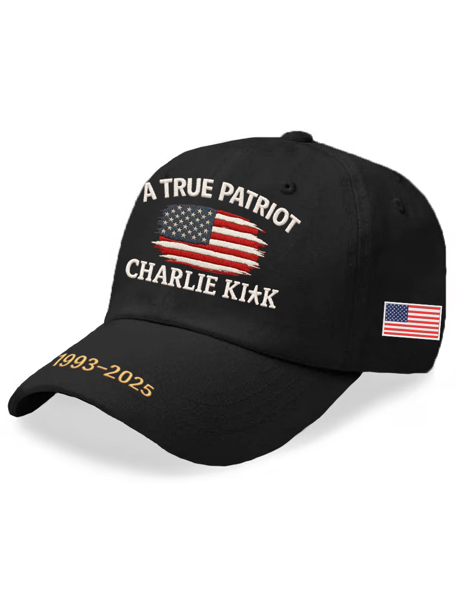 🙏60% OFF For Charlie's Fans - 🎗️🕊️A True Patriot R.I.P Charlie Kirk Hat