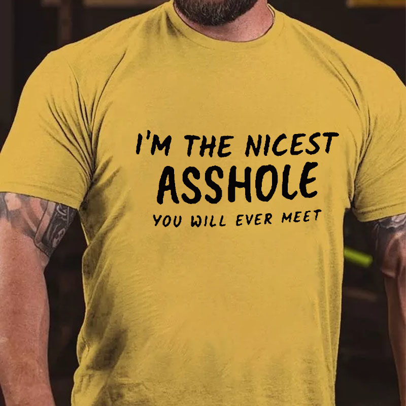 I'm The Nicest Asshole You Will Ever Meet Funny T-shirt