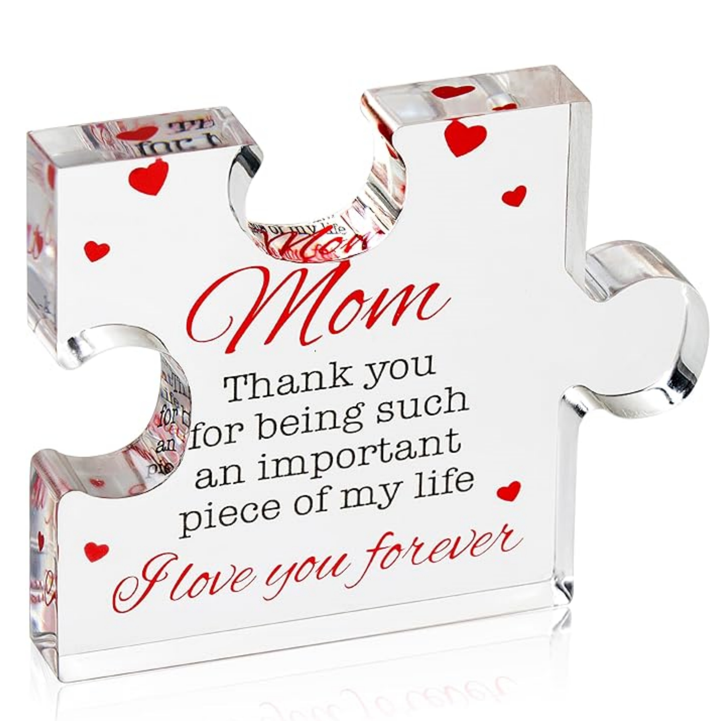 💖Early Mother's Day 50% OFF- Engraved Acrylic Block Puzzle Family Present