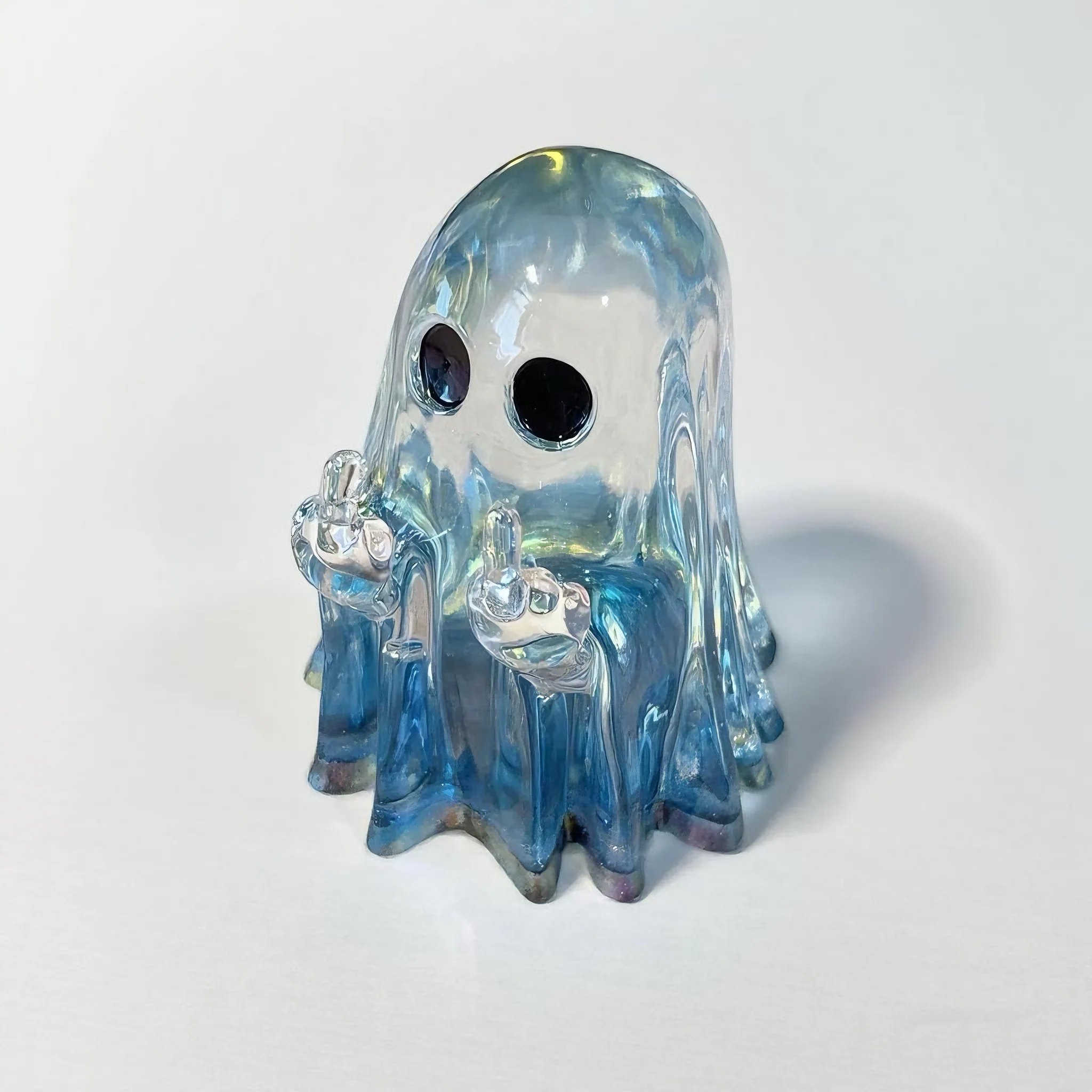 🔥Last Day 49% OFF - Handmade Middle Finger Ghost Ornament Resin Mold👻