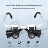 ✨Letzter Tag 49% RABATT👓8X 15x 23x Kopflupe mit LED-Licht-Stirnband