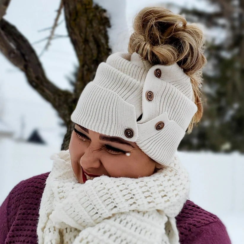 🔥 Hot Sale:49% OFFPonytail-Friendly Adjustable Winter Beanie