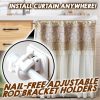 (🔥Hot Sale - 49% OFF)Nail-free Adjustable Rod Bracket Holders(Set of 2)-Buy 3 Get 1 Free