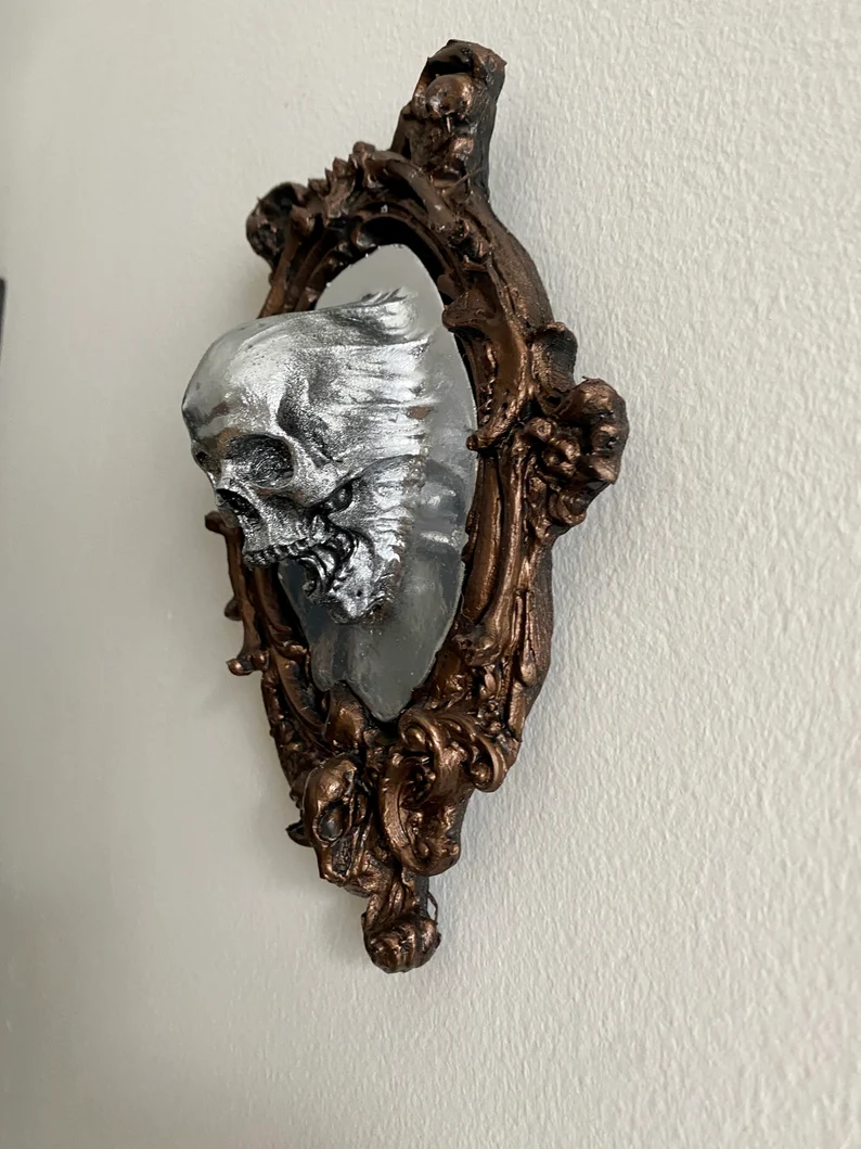 💀Ghost Skull Wallboard resin sculpture