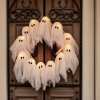 🏆✨ #1 Pick for Spooky Front Doors💥Lit Ghosts Wreath