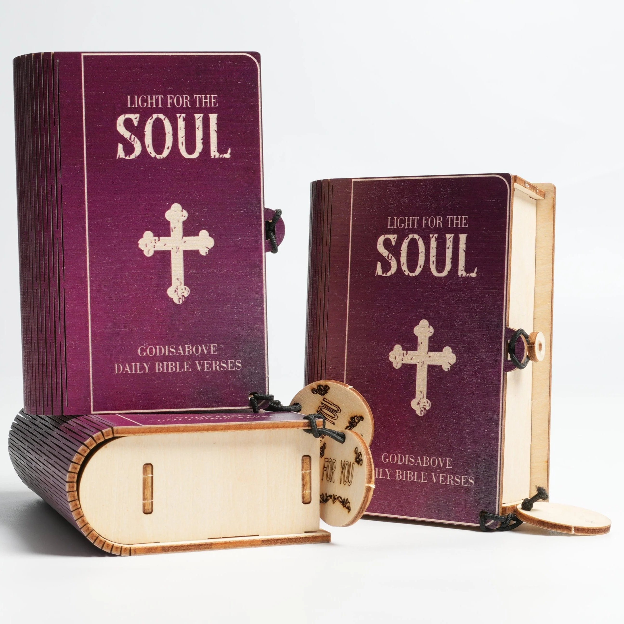 🔥Last Day Promotion 50% OFF🔥Handmade Wooden Bible Verses Box