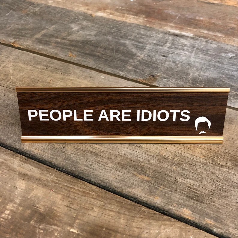 🔥This Week's Special Offer 49% OFF - F'ER IN CHARGE OF YOU F'ING F'S DESK SIGN🔥