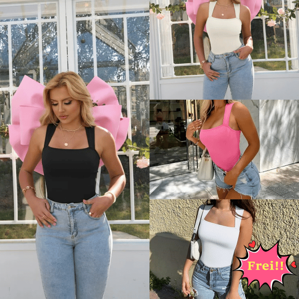 🔥Letzter Tag Verkauf 49% Rabatt ✨ Ärmellose figurformende Bodysuits mit Bauchkontrolle