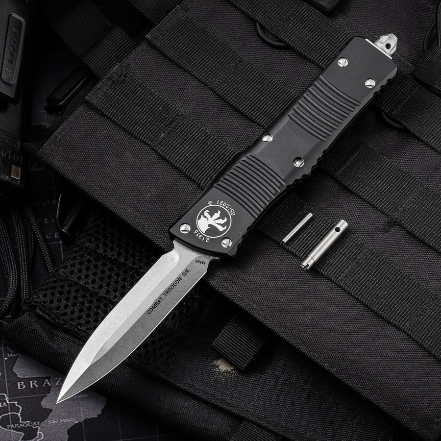 Microtech D2 Steel Aviation Aluminum Tactical Camping Self-Defense Knife