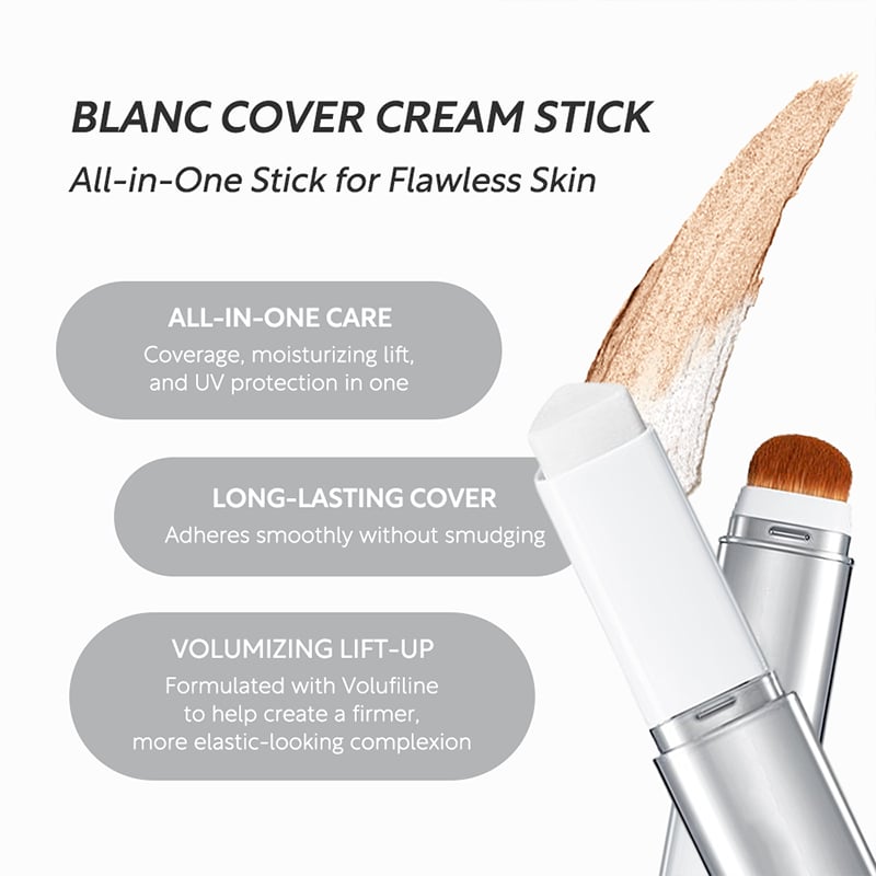 🎁TikTok Last Day Sale - 70% OFF🎉Meet the Blanc Cover Stick V — Your All-in-One Beauty Essential!