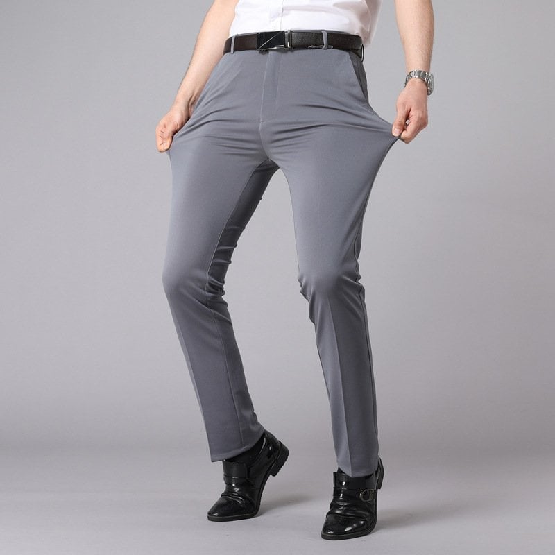 (🌲Early Christmas Sale- 50% OFF) Men‘s Ice Silk Suit Pants - Buy 2 Free Shipping