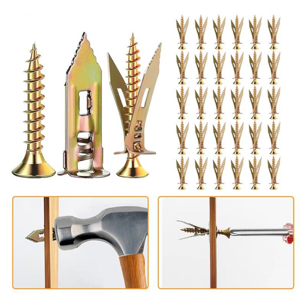 🎁TikTok Last Day Sale - 70% OFF🔥Self Drilling Drywall Anchors with Screws Kit