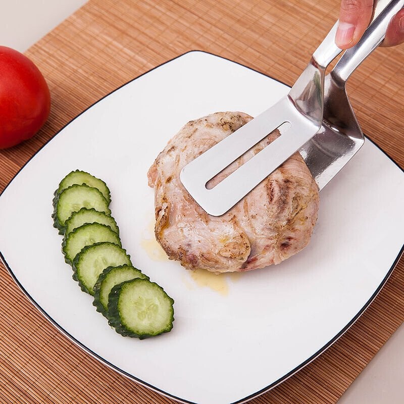 Early Christmas Hot Sale 48% OFF -  Multifunctional Frying Spatula Steak Clip 304 Stainless Steel🔥BUY 2 GET 1 FREE🔥