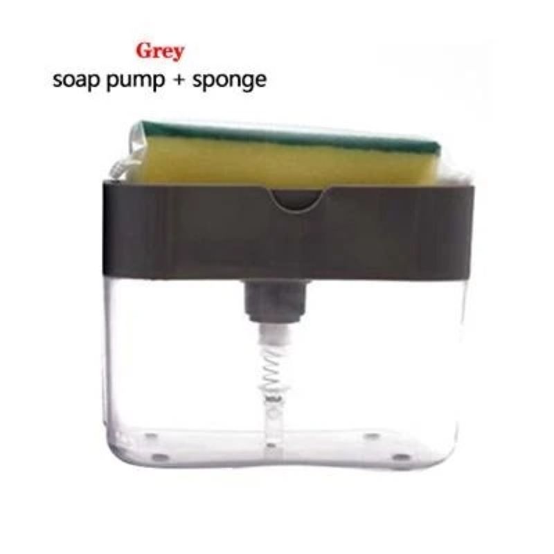 Early Christmas Hot Sale 50% OFF- 2-in-1 Soap Pump Dispenser and Sponge Holder(Buy 2 Free Shipping)