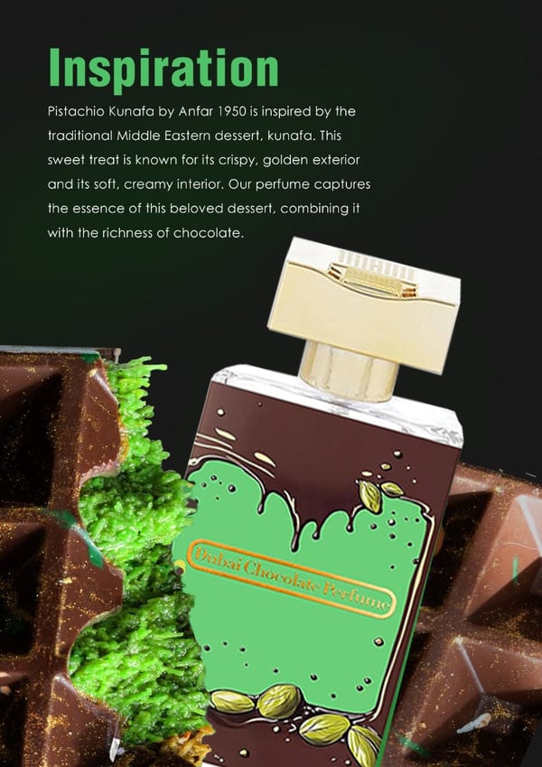🎁Last Day Promotion 49% OFF-Dubai Chocolate Perfume Pistachio Kunafa Fragrance Edp