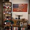 【Buy 2 Free Shipping】Challenge Coin Display Rack Holder - Rustic American Flag