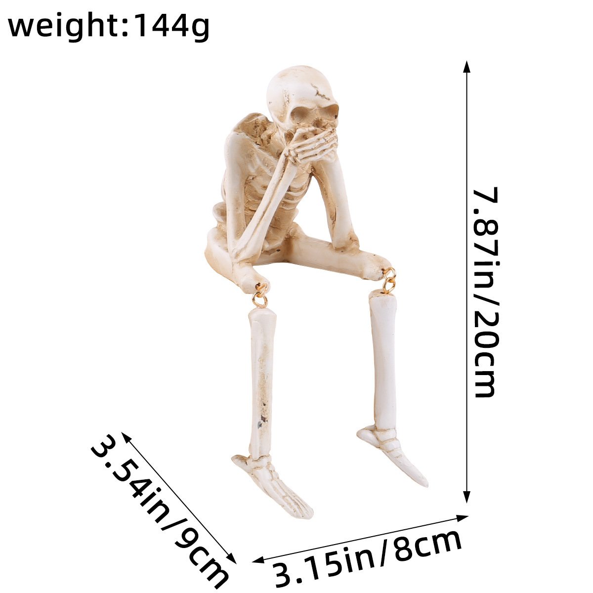🔥Last Day Promotion 50% OFF🔥Skeleton Ornaments Sitting Skull Figurines
