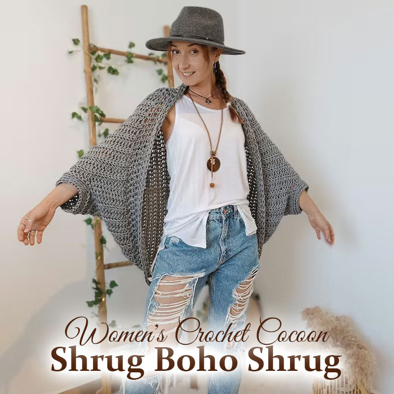 🎄Christmas Sale - 70% OFF🎄Women's Crochet Cocoon Shrug Boho Shrug -🚚Buy 2 Get Free Shipping