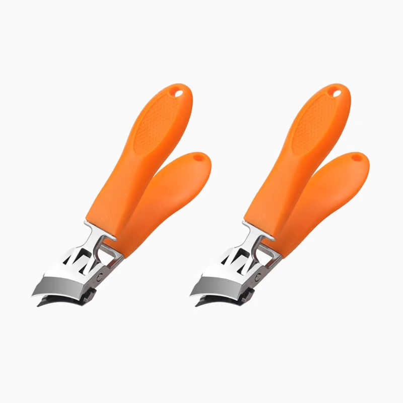 ✂️Schräger Nagelknipser mit weiter Backenöffnung und Spritzschutz
