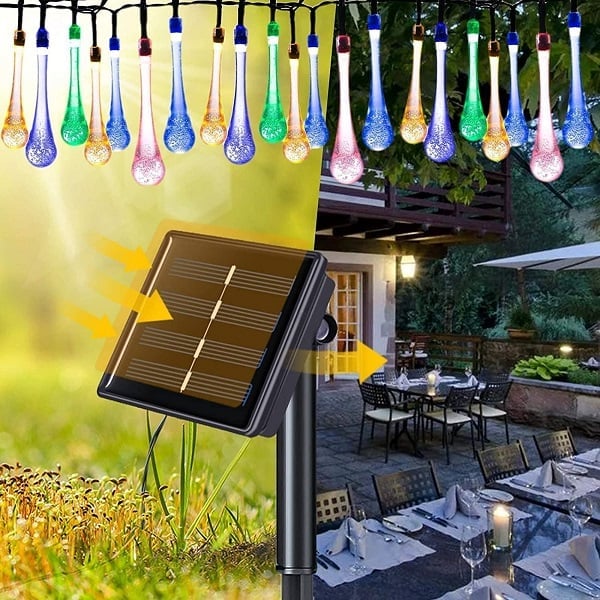 🔥LAST DAY 50% OFF🔥8 Modes Water Drop Solar Lights(Buy 2 Free Shipping)