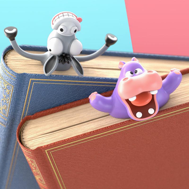 (🔥Last Day Promotion- SAVE 50% OFF)3D WACKY BOOKMARK - MORE FUN READING