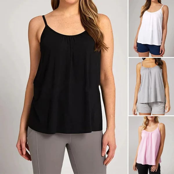 🔥Locker sitzendes Tank-Top mit integriertem BH