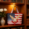 🔴🔵⚪Charlie Kirk Freedom American  Memorial Tote Bag