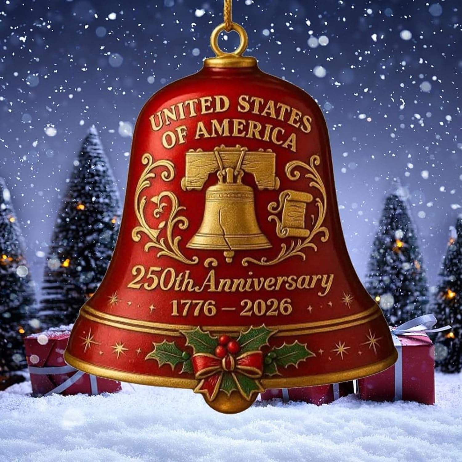 ⏰LAST DAY SALE 50% OFF🔔United States 250th Anniversary Bell Ornament