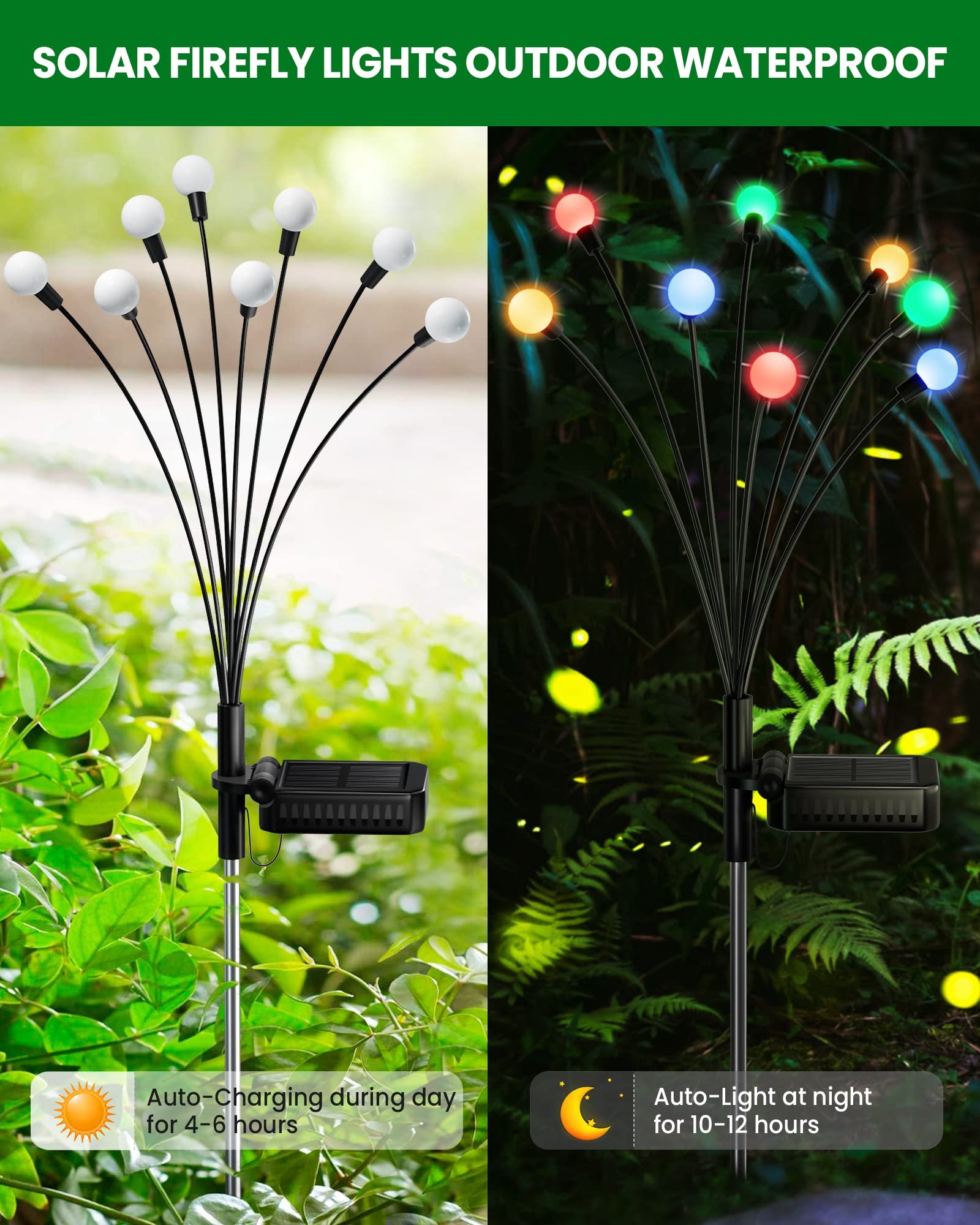 TikTok Last Day Promotion -60% OFF🎉Waterproof Solar Powered Firefly Light