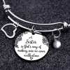 Last Day Promotion 50% OFF🎁A Sister Is God's Way Of Making Sure We Never Walk Alone Bangle