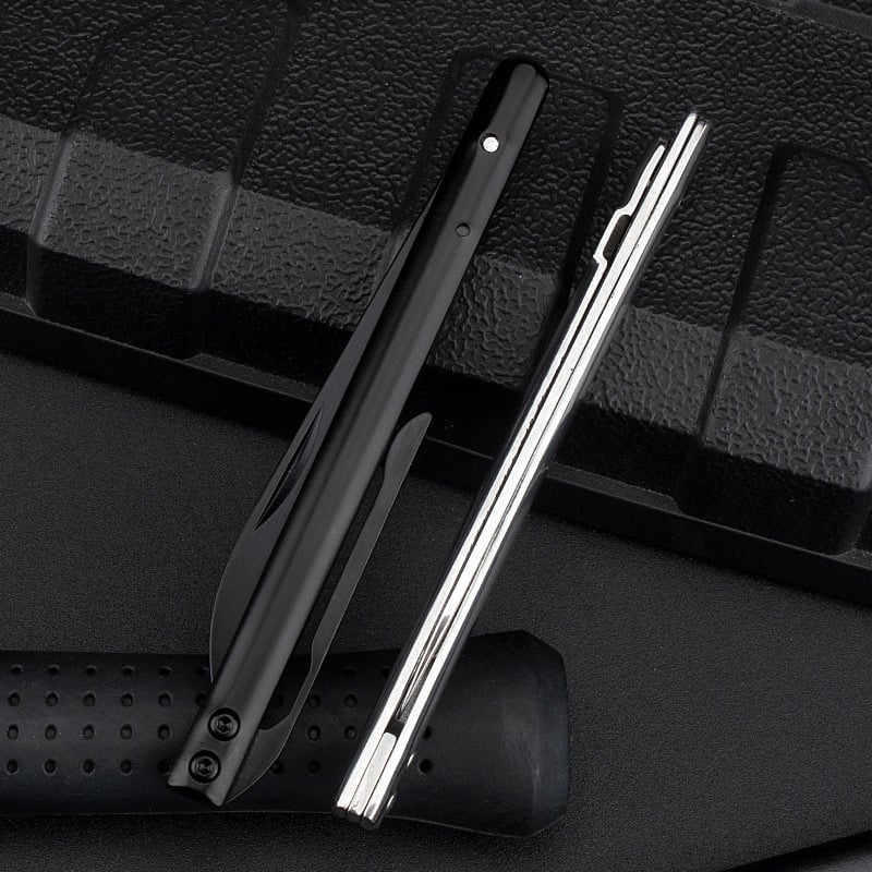 Portable stainless steel folding pen knife
