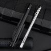 Portable stainless steel folding pen knife
