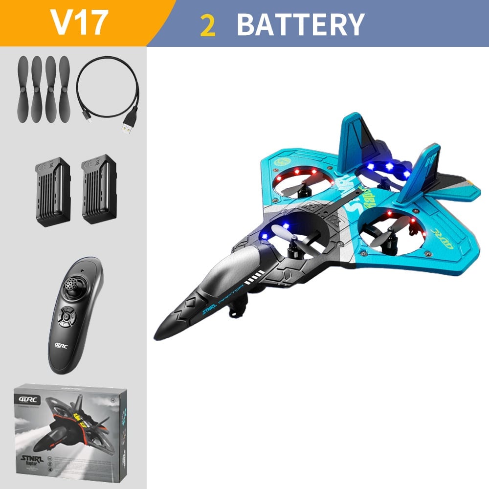 (🔥Last Day Sale - 50% OFF) 🎁V17 Jet Fighter Stunt RC Airplane,VIP FREE SHIPPING