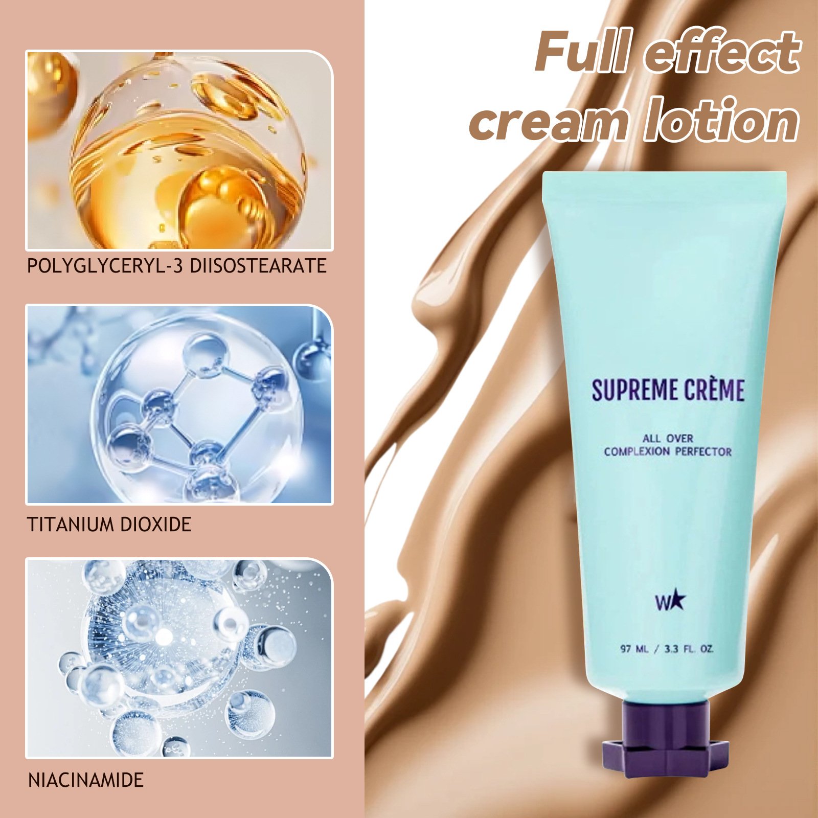 Beauty Supreme Crème – All-in-one moisturizer, concealer & coverage✨💧Lightweight & waterproof
