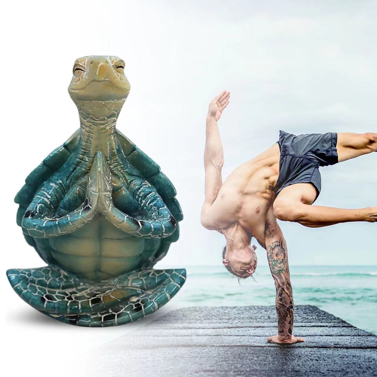 (🔥LAST DAY SALE-48% OFF)Sea Turtle Yoga Statue Sea Turtle Meditation Home Decor
