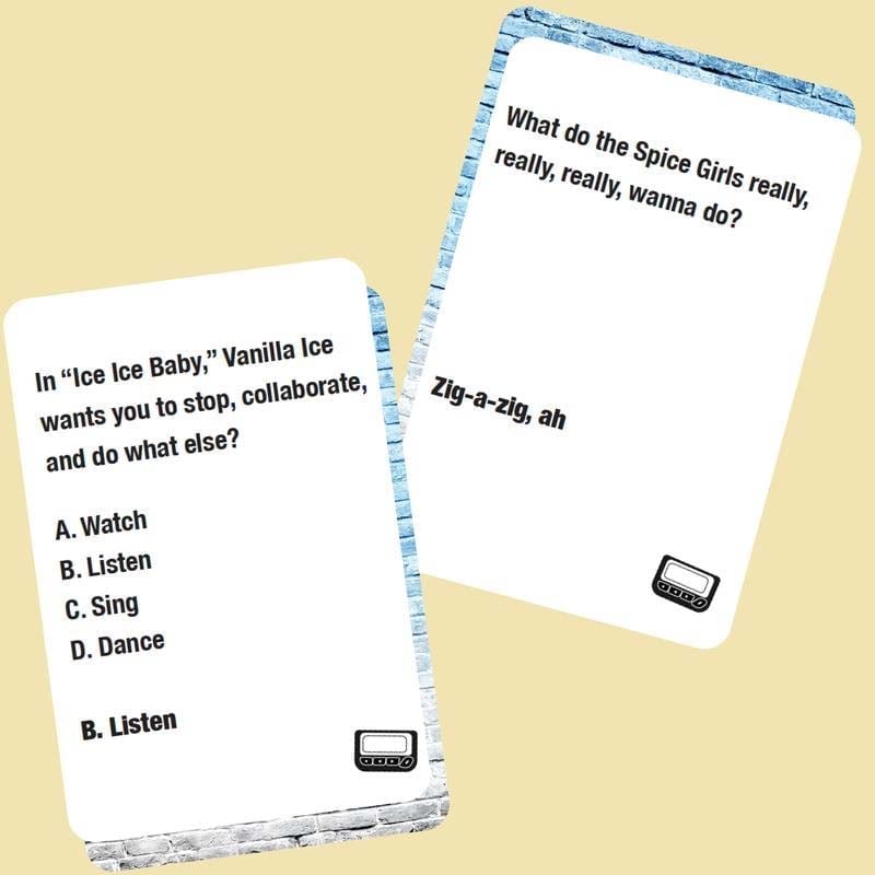 🎁TikTok Last Day Sale - 70% OFF🎶Lyrically Correct Pop Quiz 90s & 2000s Edition Music Trivia Game